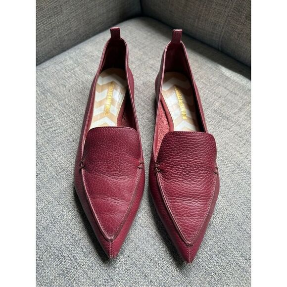 Nicholas Kirkwood Shoes - NICHOLAS KIRKWOOD Textured Leather Point-toe Flats
